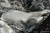 Ice in creek, Bergisches Land