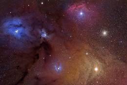 Rho Ophiuchi cloud complex in constellation Ophiuchus