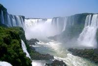 A detail of the extensive Iguazu Falls