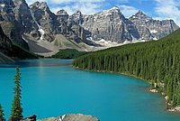 Moraine Lake in Alberta, Canada