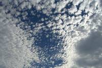 Sky with altocumulus clouds
