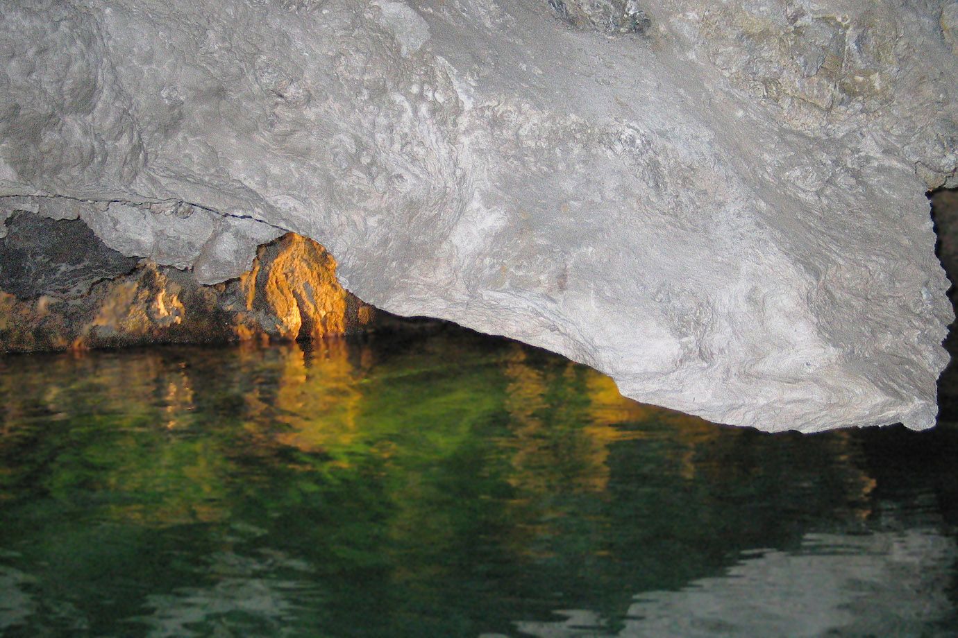 Saint-Léonard underground lake in the Canton Valais