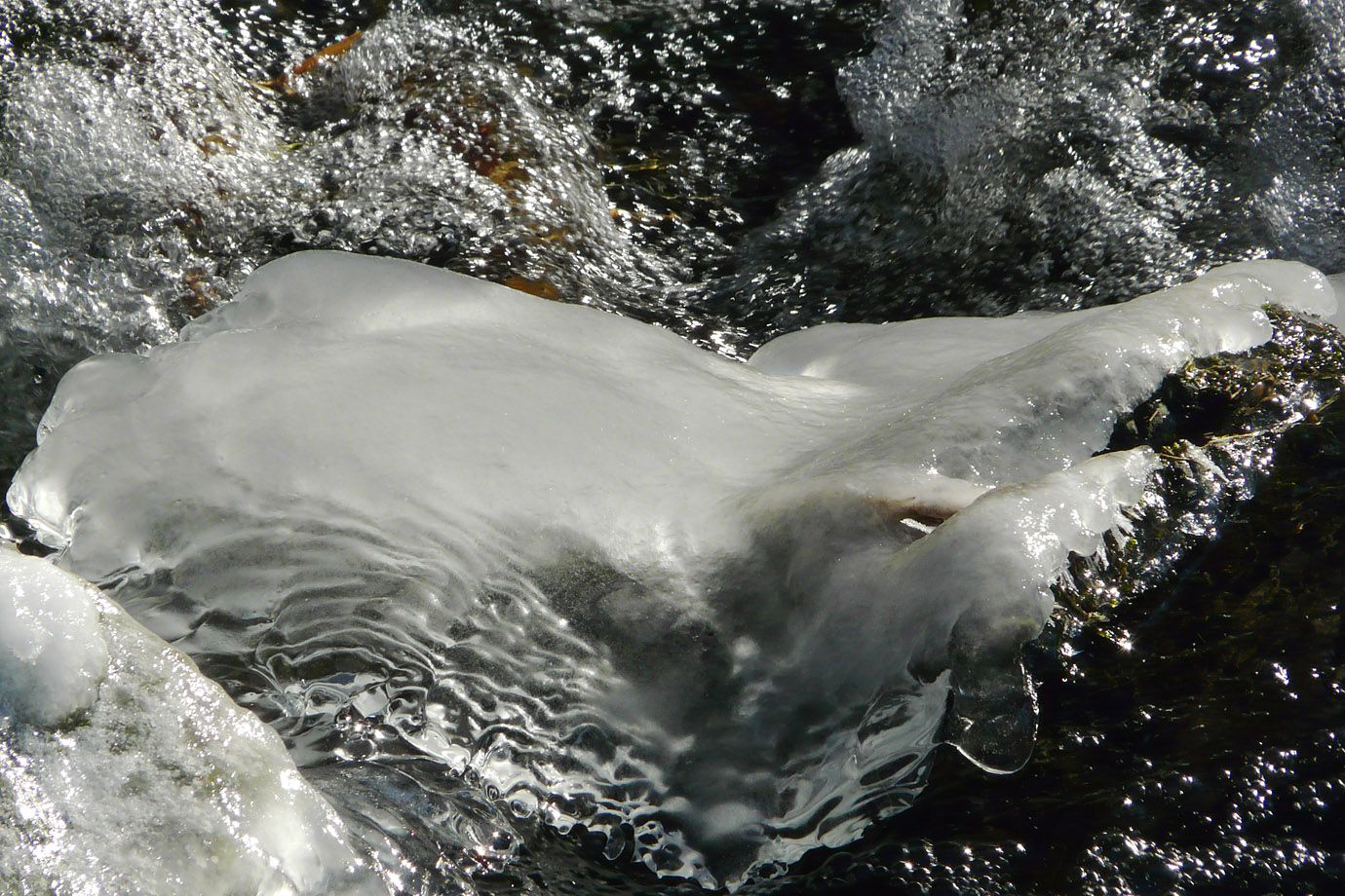 Ice in creek, Bergisches Land Ice in creek, Bergisches Land