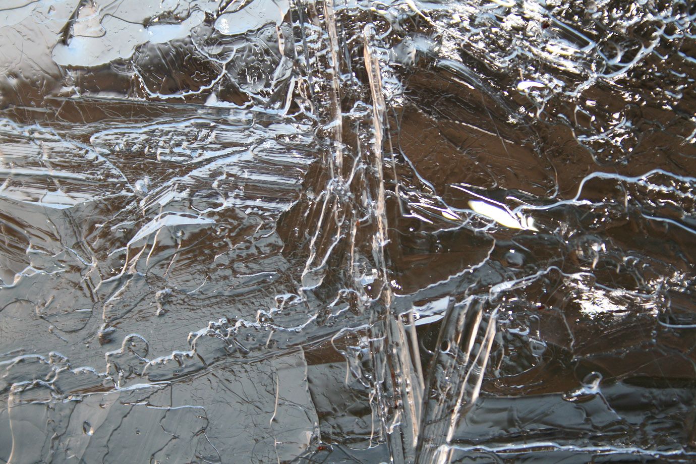 Ice on the Motzener Lake Ice on the Motzener Lake